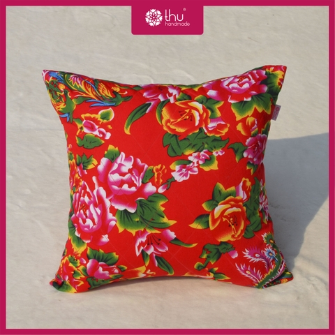 Gối vuông hoạ tiết công