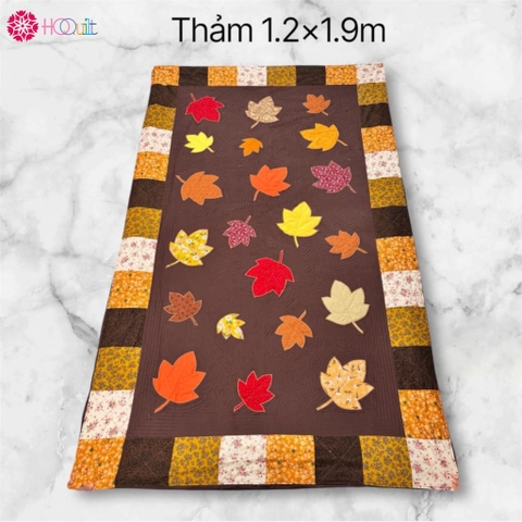 Thảm Chữ Nhật Lá Phong Nâu 1.2x1.9m