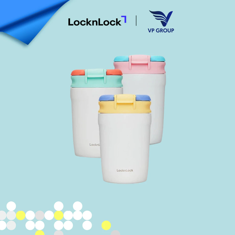 LHC3276PIK - Bình giữ nhiệt LocknLock Dual one touch tumbler 320ml - Màu hồng