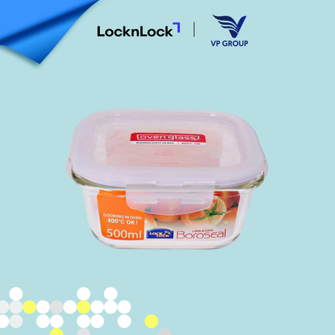 LLG214- Hộp bảo quản thủy tinh hình vuông L&L 500ML