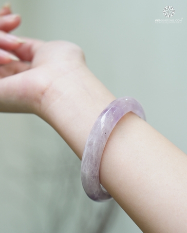 Vòng Nguyên Khối Thạch Anh Tím Bản Hẹ