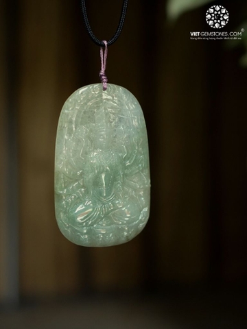 Mặt Dây Chuyền Quan Âm Nghìn Tay Cẩm Thạch - Jadeite