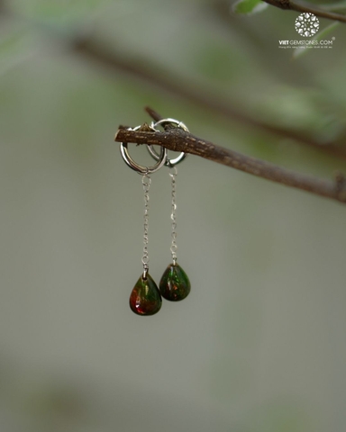 Bông Tai Tòng Teng Opal