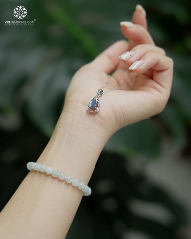 Mặt Dây Chuyền Hắc Nguyệt Quang - Labradorite (chưa kèm dây đeo)