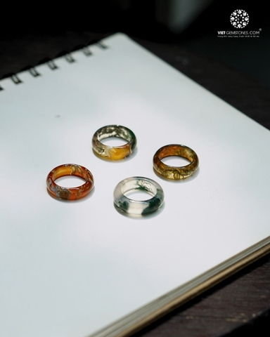 Nhẫn Nguyên Khối Băng Ngọc Thuỷ Tảo