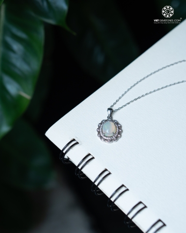 Mặt Dây Chuyền Đá Opal (chưa kèm dây đeo)