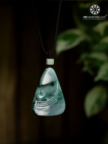 Mặt Dây Chuyền Ngộ Đạo Cẩm Thạch Hoa Bay - Jadeite