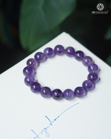 Vòng Tay Thạch Anh Tím - Amethyst 12mm