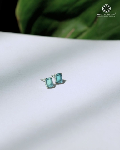 Bông Tai Hải Lam Ngọc - Aquamarine 02