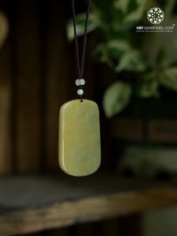 Mặt Dây Chuyền Vô Sự Bài Cẩm Thach - Jadeite
