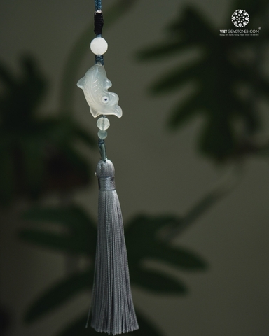 Móc Khóa Ngư Linh Dư Vận Chalcedony