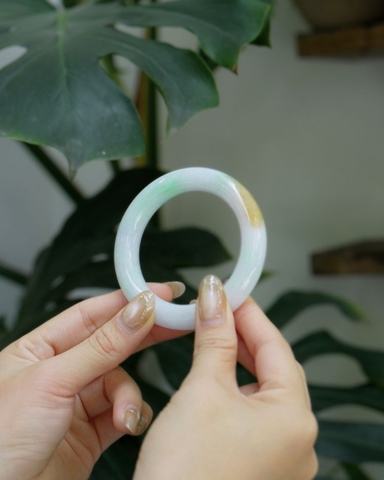 Vòng Nguyên Khối Cẩm Thạch Tứ Quý - Jadeite