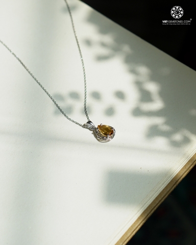 Mặt Dây Chuyền Thạch Anh Vàng - Citrine (chưa kèm dây đeo)
