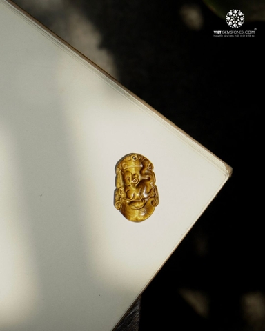 Móc Khóa 12 Con Giáp đá Mắt Hổ Vàng - Tuổi Tý