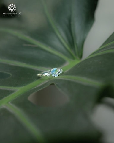 Nhẫn Bạc Đá Mặt Trăng - Moonstone