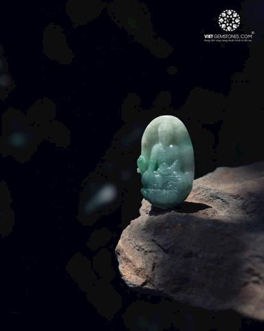 Mặt Dây Chuyền Phật A Di Đà Cẩm Thạch