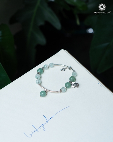 Lắc Tay Thạch Anh Ưu Linh Xanh - Aventurine