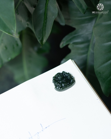 Mặt dây chuyền Phật Di Lặc Ngọc Bích - Nephrite size trung