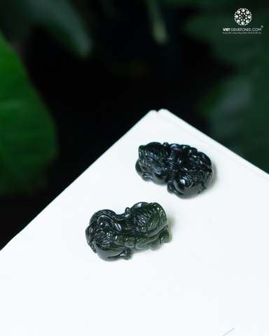 Mặt dây chuyền Tỳ Hưu Ngọc Bích-Nephrite Canada