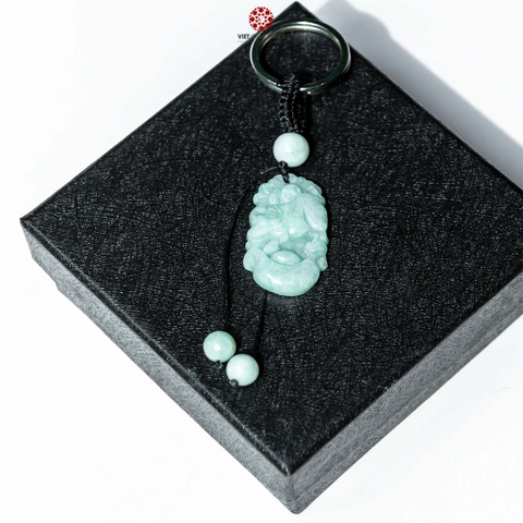 Móc khóa 12 Con Giáp Cẩm Thạch - Tuổi Sửu