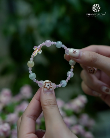 Chuỗi Mân Côi Đá Beryl Đa Sắc 8mm