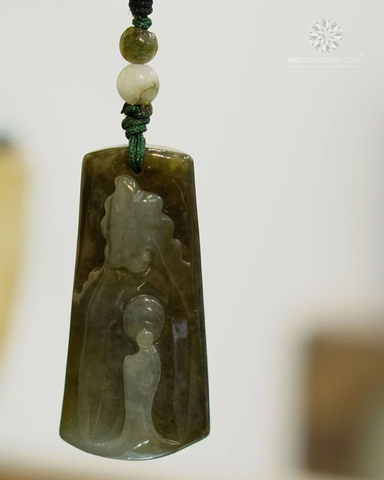 Mặt Dây Chuyền Ngộ Đạo Cẩm Thạch Jadeite
