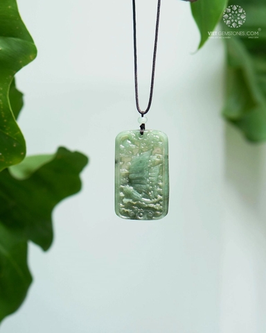 Mặt Dây Chuyền Thuyền Buồm Cẩm Thạch Jadeite
