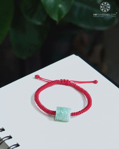 Vòng Tay Mala Lu Thống Cẩm Thạch