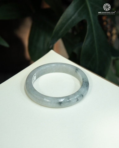 Vòng Nguyên Khối Cẩm Thạch Hoa Bay Bản Hẹ