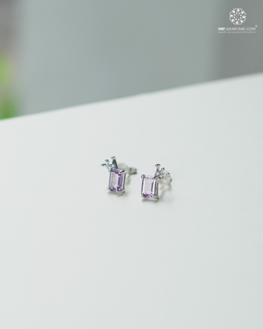 Bông Tai Thạch Anh Tím - Amethyst