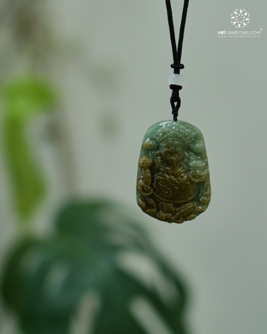 Mặt Dây Chuyền Thần Tài Cẩm Thạch