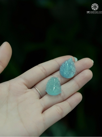 Mặt Dây Chuyền Hồ Ly Hải Lam Ngọc - Aquamarine
