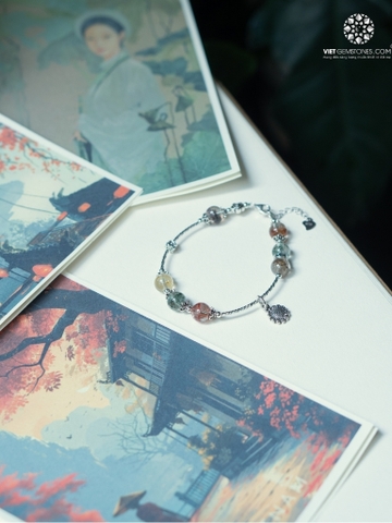 Lắc Tay Thạch Anh Ưu Linh Đa Sắc - Hoa Hướng Dương