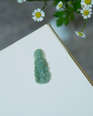 Mặt Dây Chuyền Quan Âm Cẩm Thạch Dầu