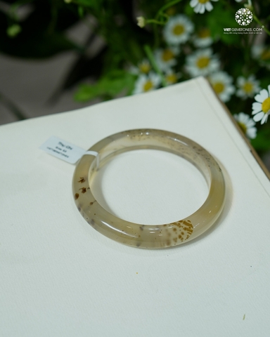 Vòng Nguyên Khối Chalcedony Thụ Chi