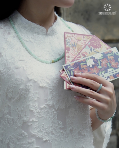 Chuỗi Cổ Cẩm Thạch Đa Bảo 6mm