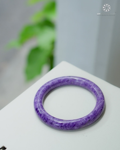 Vòng Nguyên Khối Đá Mắt Rồng - Charoite