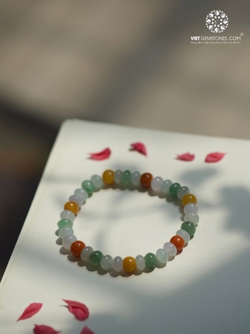 Vòng Tay Cẩm Thạch Đa Bảo Bánh Xe