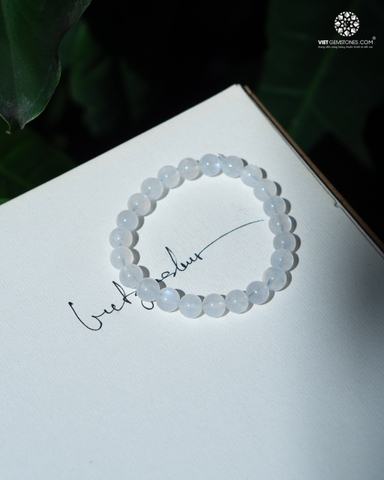 Vòng Tay Đá Mặt Trăng (Moonstone) 8mm