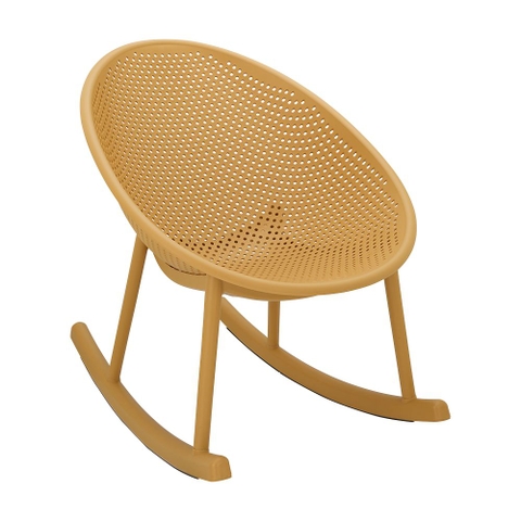 Ghế Thư Giãn Nhựa COMO Màu Vàng W77.5xD80.5xH66Cm