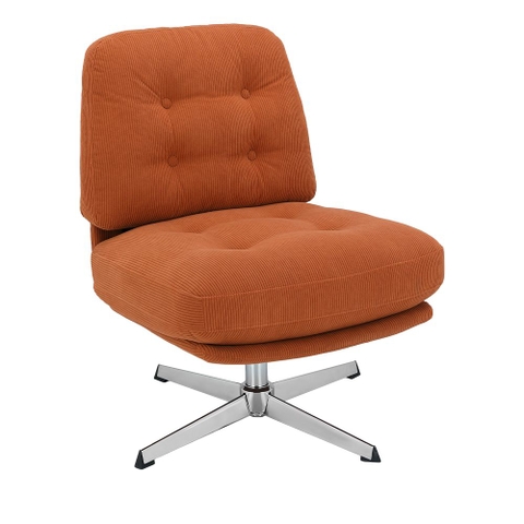 Sofa Đơn Sợi Tổng Hợp HUDSON Màu Cam W62xD77xH86 Cm