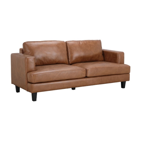 Sofa Băng Vải Giả Da TOMMY Màu Nâu W194xD78xH84Cm