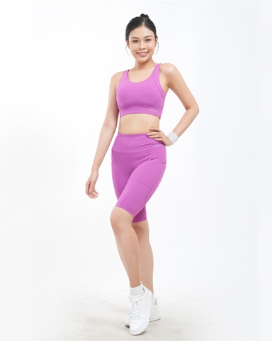 Quần đùi nữ tập Gym, Yoga, Chạy Bộ, Tennis, Pickleball ICADO AT17