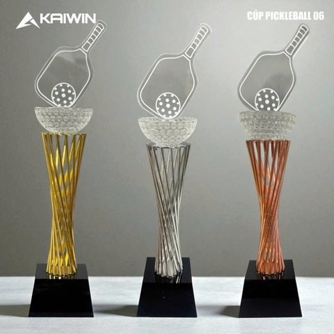 Cúp Pickleball Pha Lê 10