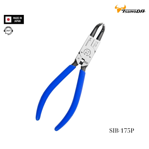 Kìm bóp phe mũi cong 7 inch Tsunoda SIB-175P Nhật Bản