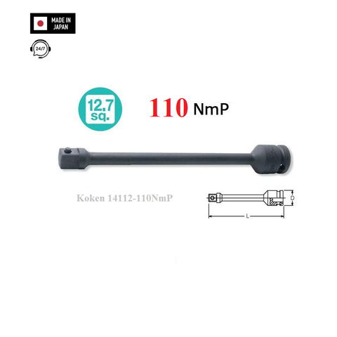 Thanh xoắn giới hạn lực koken 14112-110NmP Nhật Bản