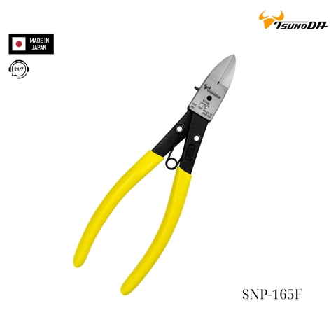 Kìm cắt nhựa lưỡi phẳng Tsunoda SNP-165F Nhật Bản