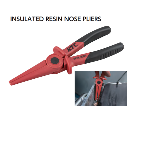 Kìm mỏ nhọn cách điện cao cấp KTC ZPSL-220R