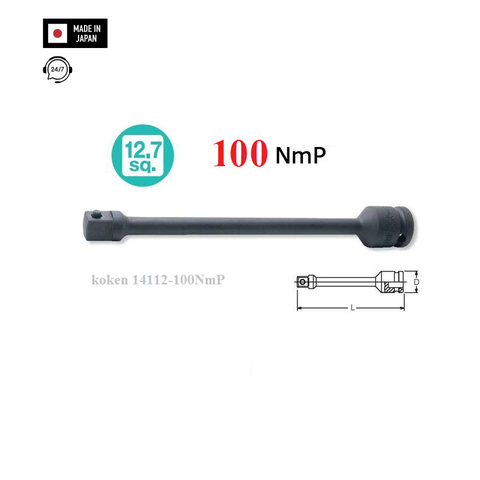 Thanh xoắn giới hạn lực koken 14112-100NmP Nhật Bản
