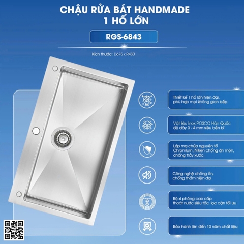 chậu rửa bát Rangos RGS-6843